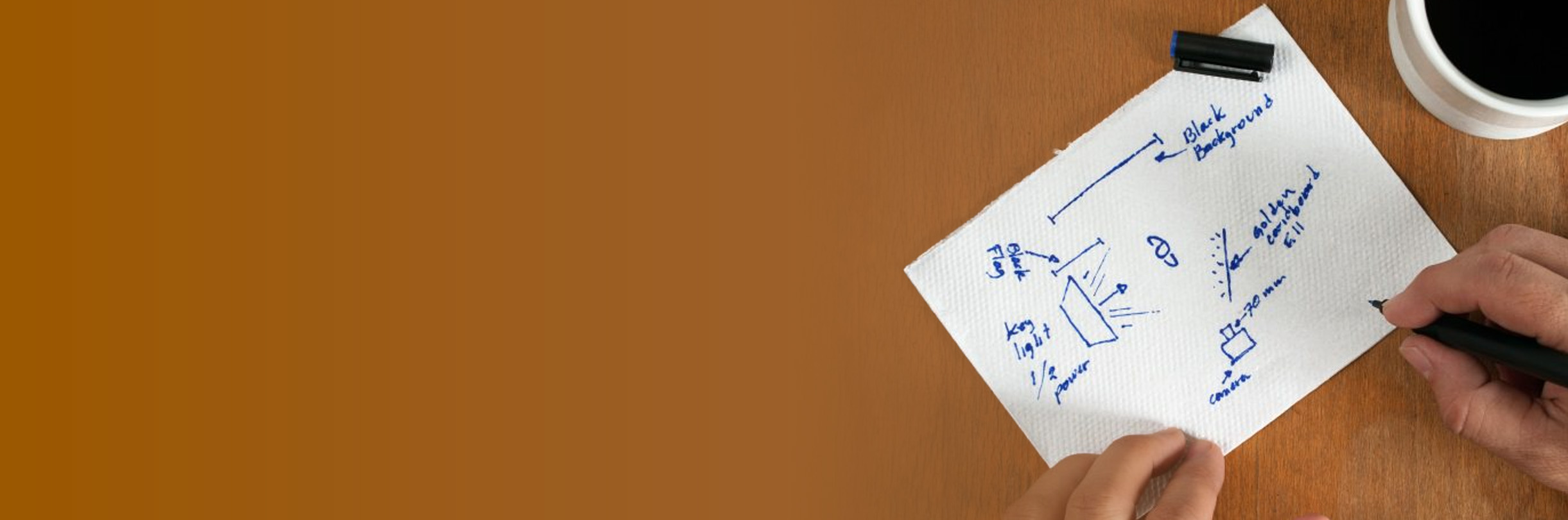 sketch on a napkin